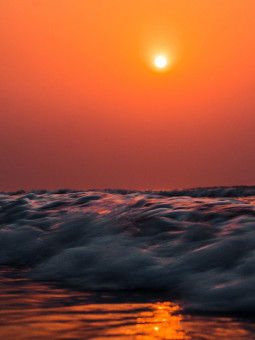 Affiche - Red sky - Accueil | Oueso - Art Afro Contemporain