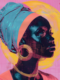 Poster - Eshe - Accueil | Oueso - Contemporary Afro Art
