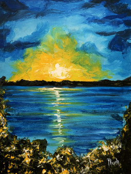 Poster - Burst of light - Accueil | Oueso - Contemporary Afro Art