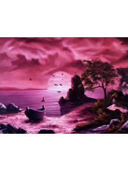 Poster - Rive rose - Accueil | Oueso - Contemporary Afro Art