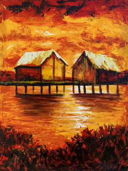 Poster - Double home - Accueil | Oueso - Contemporary Afro Art