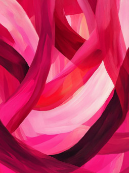 Poster - Ruban rose - Accueil | Oueso - Contemporary Afro Art