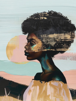 Poster - Lalla - Accueil | Oueso - Contemporary Afro Art