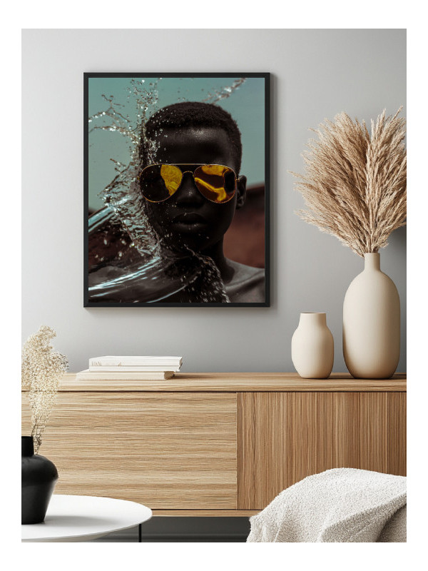 Poster - Water slap - Accueil | Oueso - Contemporary Afro Art Poster - Water slap - Accueil | Oueso - Contemporary Afro Art