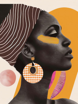 Affiche - Vista woman - Accueil | Oueso - Art Afro Contemporain