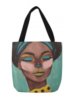 Tote bag - Kahina - Accueil | Oueso - Contemporary Afro Art