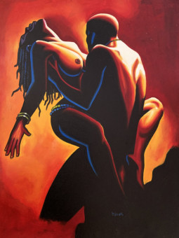 Affiche - Ombre intime - Accueil | Oueso - Art Afro Contemporain