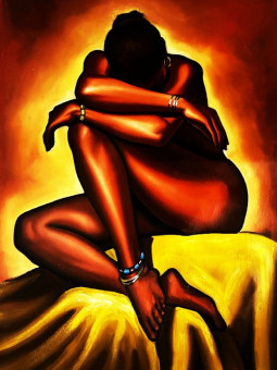 Affiche - Art du calme - Accueil | Oueso - Art Afro Contemporain