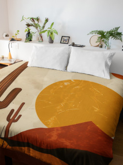 Housse de couette - Savane - Accueil | Oueso - Art Afro Contemporain