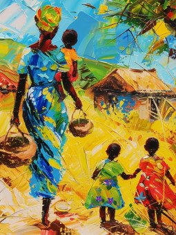 Poster - Idomi - Accueil | Oueso - Contemporary Afro Art