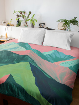 Housse de couette - Cimes - Accueil | Oueso - Art Afro Contemporain