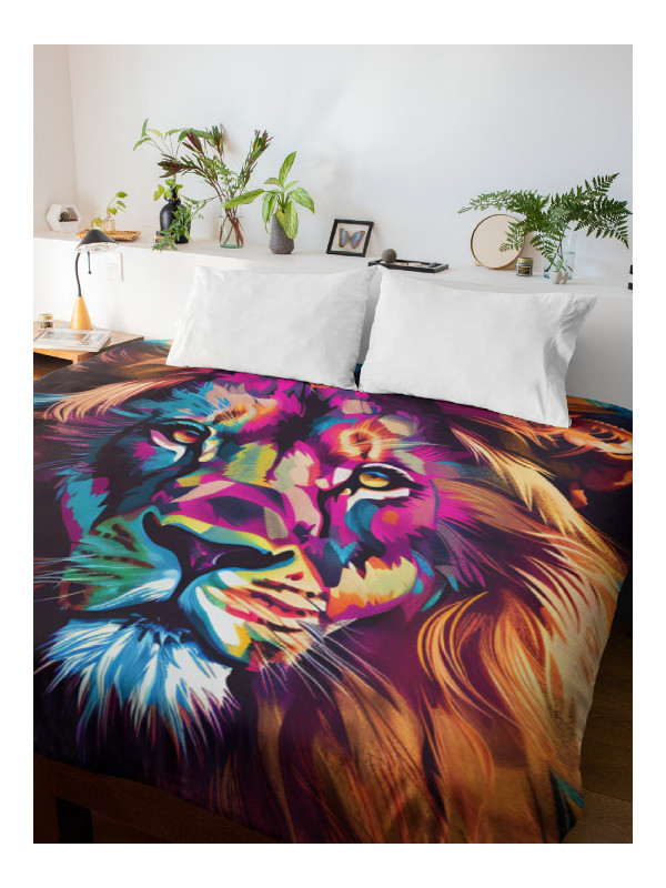 Duvet cover - Lion - Accueil | Oueso - Contemporary Afro Art
