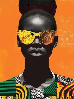 Poster - Fleurin - Accueil | Oueso - Contemporary Afro Art