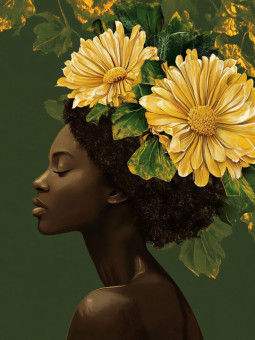 Poster - Akflé - Accueil | Oueso - Contemporary Afro Art