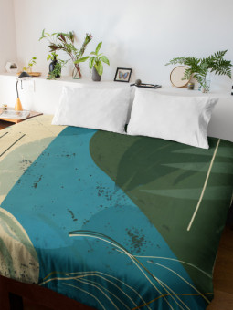 Duvet cover - Ondes sauvages - Accueil | Oueso - Contemporary Afro Art