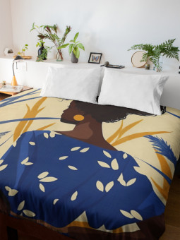 Duvet cover - Rêverie en bleu - Accueil | Oueso - Contemporary Afro...