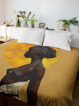 Duvet cover - Élégance soleil - Accueil | Oueso - Contemporary Afro...