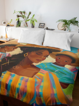 Housse de couette - Maternité paisible - Accueil | Oueso - Art Afro...