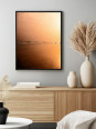 Affiche - Beige beach - Accueil | Oueso - Art Afro Contemporain