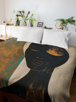 Housse de couette - Quiétude - Accueil | Oueso - Art Afro Contemporain