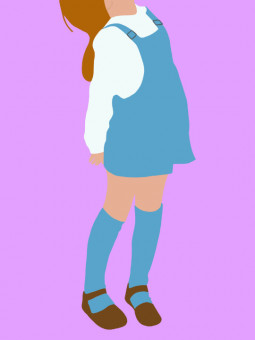 Poster - Blue overalls - Accueil | Oueso - Contemporary Afro Art