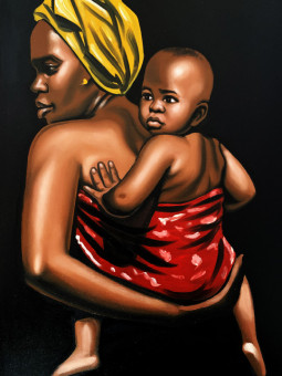 Poster - Tendresse Éternelle - Accueil | Oueso - Contemporary Afro Art