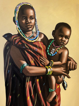 Affiche - Harmonie Maternelle - Accueil | Oueso - Art Afro Contempo...