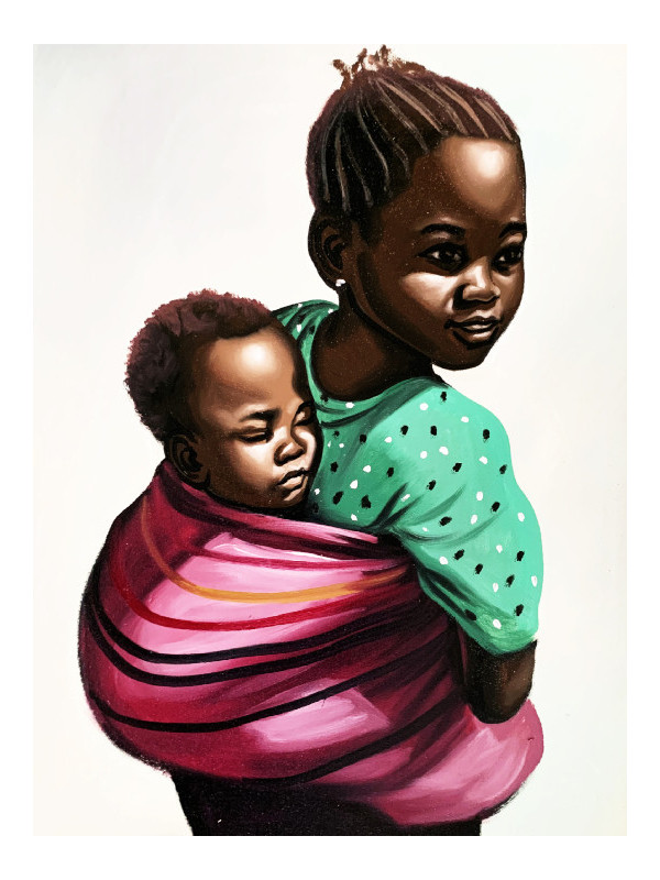 Poster - Deep love - Accueil | Oueso - Contemporary Afro Art