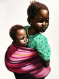 Poster - Deep love - Accueil | Oueso - Contemporary Afro Art