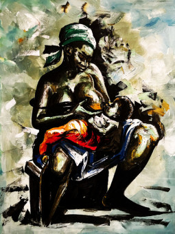 Affiche - Racines d'Amour - Accueil | Oueso - Art Afro Contemporain