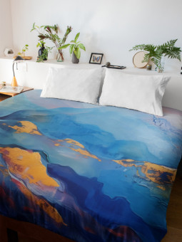 Duvet cover - Azurale - Accueil | Oueso - Contemporary Afro Art