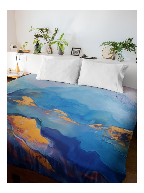 Housse de couette - Azurale - Accueil | Oueso - Art Afro Contemporain