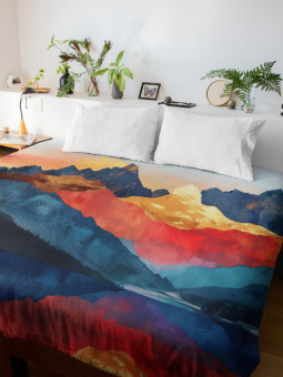 Duvet cover - Florézia - Accueil | Oueso - Contemporary Afro Art