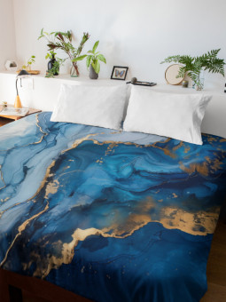 Housse de couette - Azurëen - Accueil | Oueso - Art Afro Contemporain