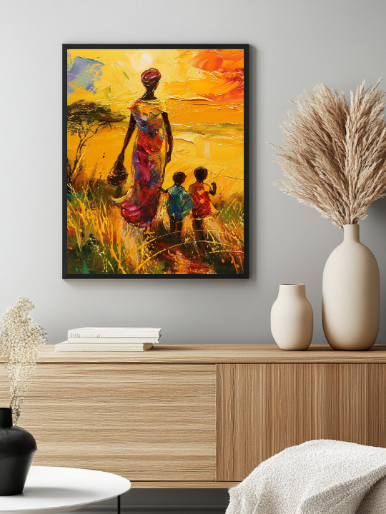 Affiche - Enfant du soleil - Accueil | Oueso - Art Afro Contemporain Affiche - Enfant du soleil-Accueil-OUESO