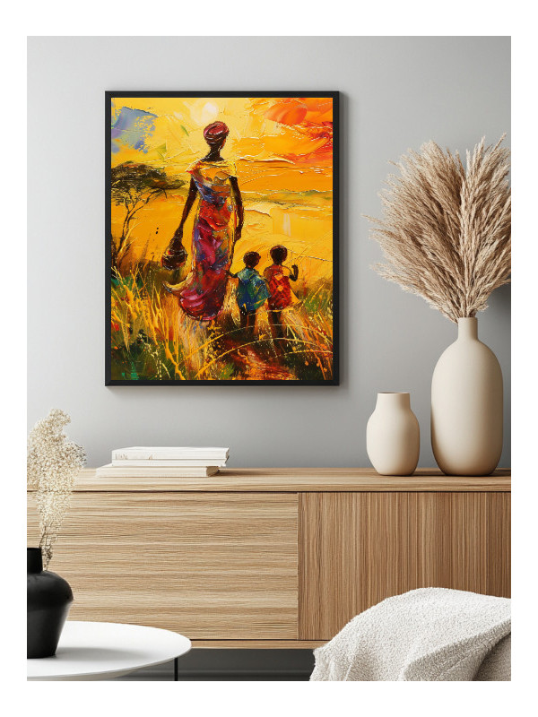 Affiche - Enfant du soleil - Accueil | Oueso - Art Afro Contemporain Affiche - Enfant du soleil - Accueil | Oueso - Art Afro Contemporain