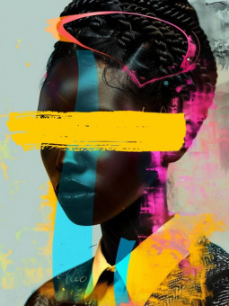 Poster - Satou - Accueil | Oueso - Contemporary Afro Art