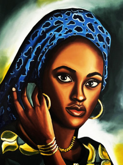 Poster - Aïssata - Accueil | Oueso - Contemporary Afro Art