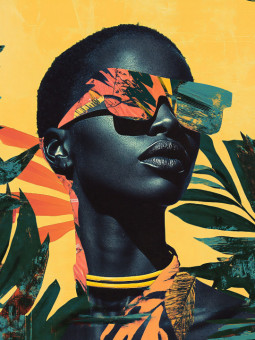 Poster - Fleur zola - Accueil | Oueso - Contemporary Afro Art
