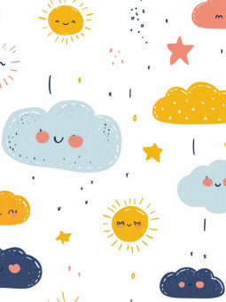 Poster - Cloudy day - Accueil | Oueso - Contemporary Afro Art