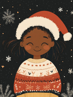 Poster - Happy Lily - Accueil | Oueso - Contemporary Afro Art