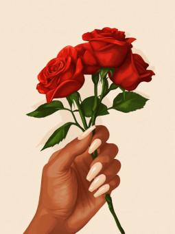 Poster - Valentine - Accueil | Oueso - Contemporary Afro Art
