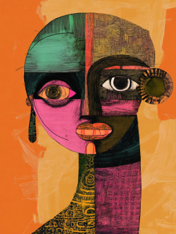 Poster - Inzare - Accueil | Oueso - Contemporary Afro Art