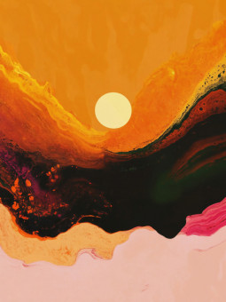 Poster - Abstract flamme 01 - Accueil | Oueso - Contemporary Afro Art