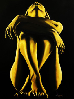 Affiche - Intimité douce - Accueil | Oueso - Art Afro Contemporain