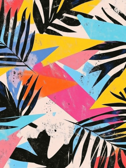 Affiche - Forêt Primordiale - Accueil | Oueso - Art Afro Contemporain