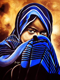 Poster - Zahra - Accueil | Oueso - Contemporary Afro Art