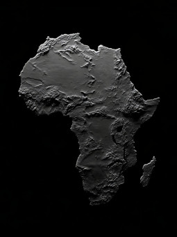 Poster - Africa Map - Accueil | Oueso - Contemporary Afro Art