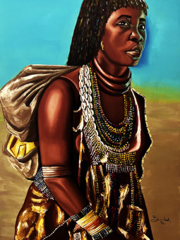 Affiche - Kadidiatou - Accueil | Oueso - Art Afro Contemporain