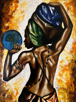 Poster - Talia - Accueil | Oueso - Contemporary Afro Art
